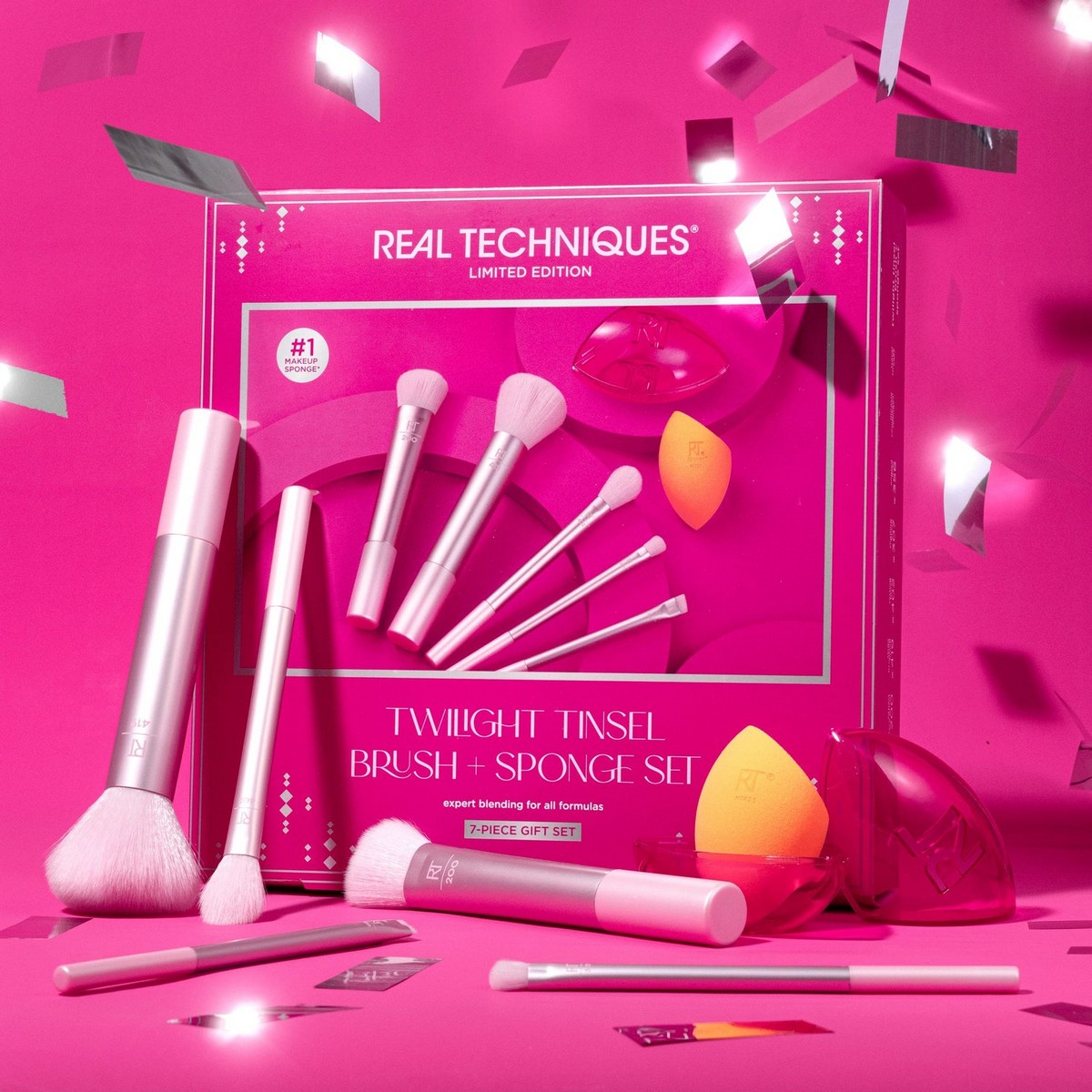 Kit de Pincéis Twilight Tinsel Brush + Sponge 3