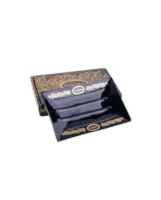 Imagem 0 de Saboneteira Preto & Ouro Antiga Barbearia de Bairro Linha Premium