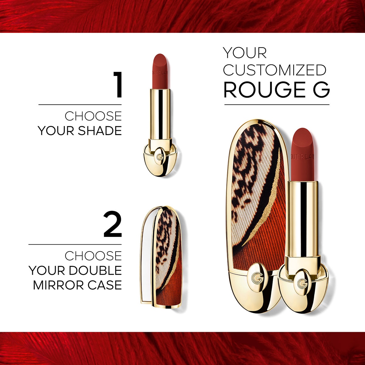 Estojo Para Batom Rouge G Majestic Feather Phoenix-2