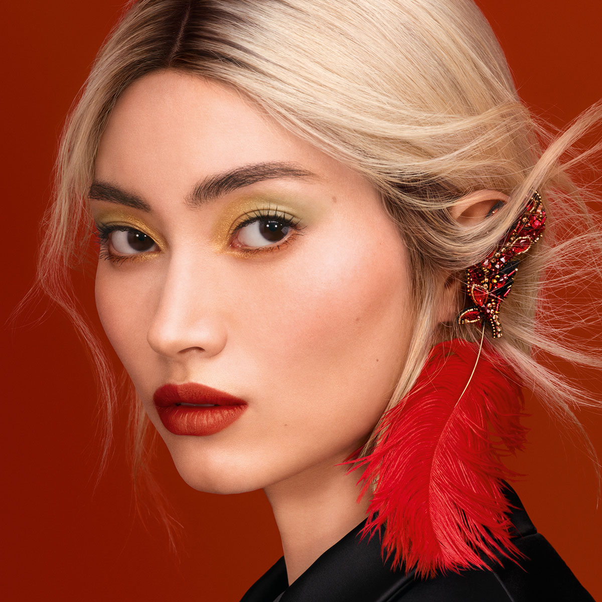 Estojo Para Batom Rouge G Majestic Feather Phoenix-10