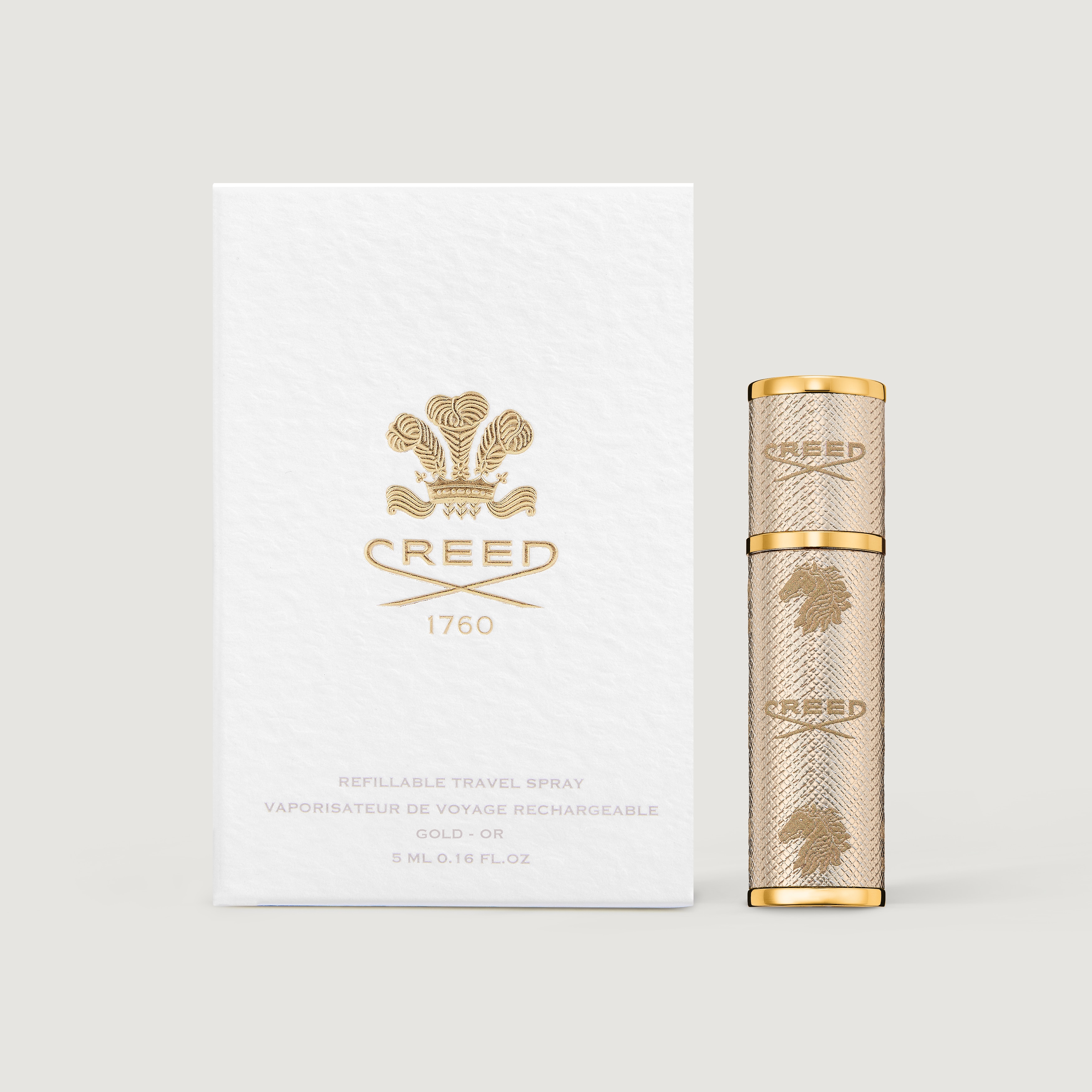 Refillable Travel Atomiser Gold 2