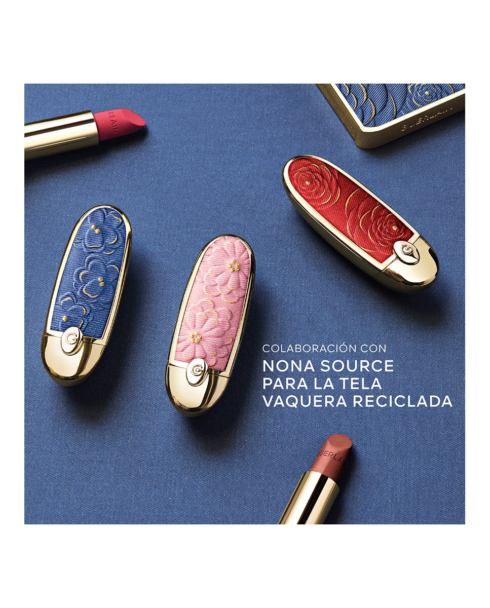 Caixa de Batom com Espelho Duplo Rouge G Blooming Denim FLORA-8