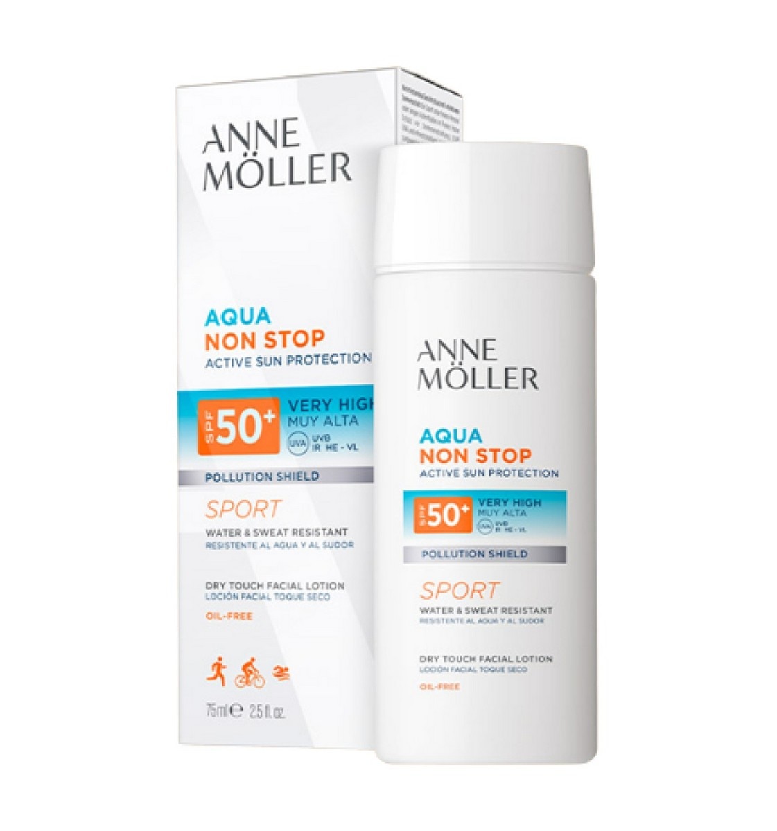 Protetor de Rosto Aqua Non Stop SPF 50+ 2