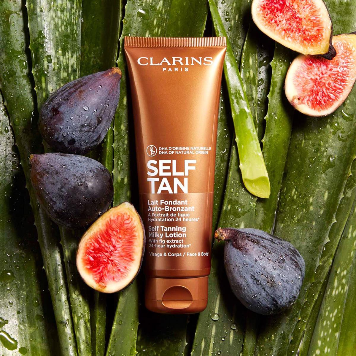 Leite Autobronzeador rosto e corpo Lait Fondant Auto-Bronzant 125 ml Clarins 2