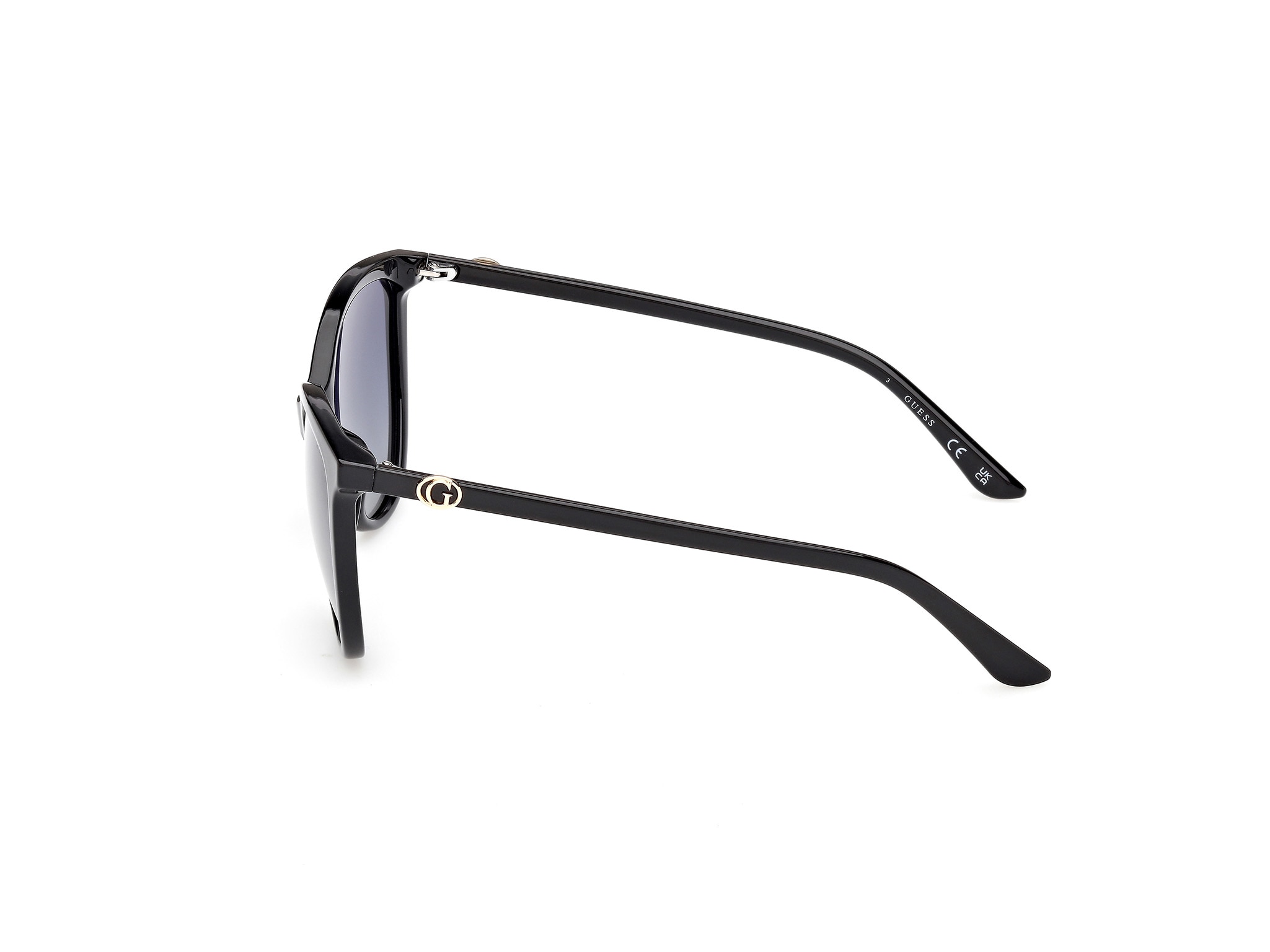 Óculos de Sol Olho de Gato Preto Brilhante com Lentes Polarizadas 2