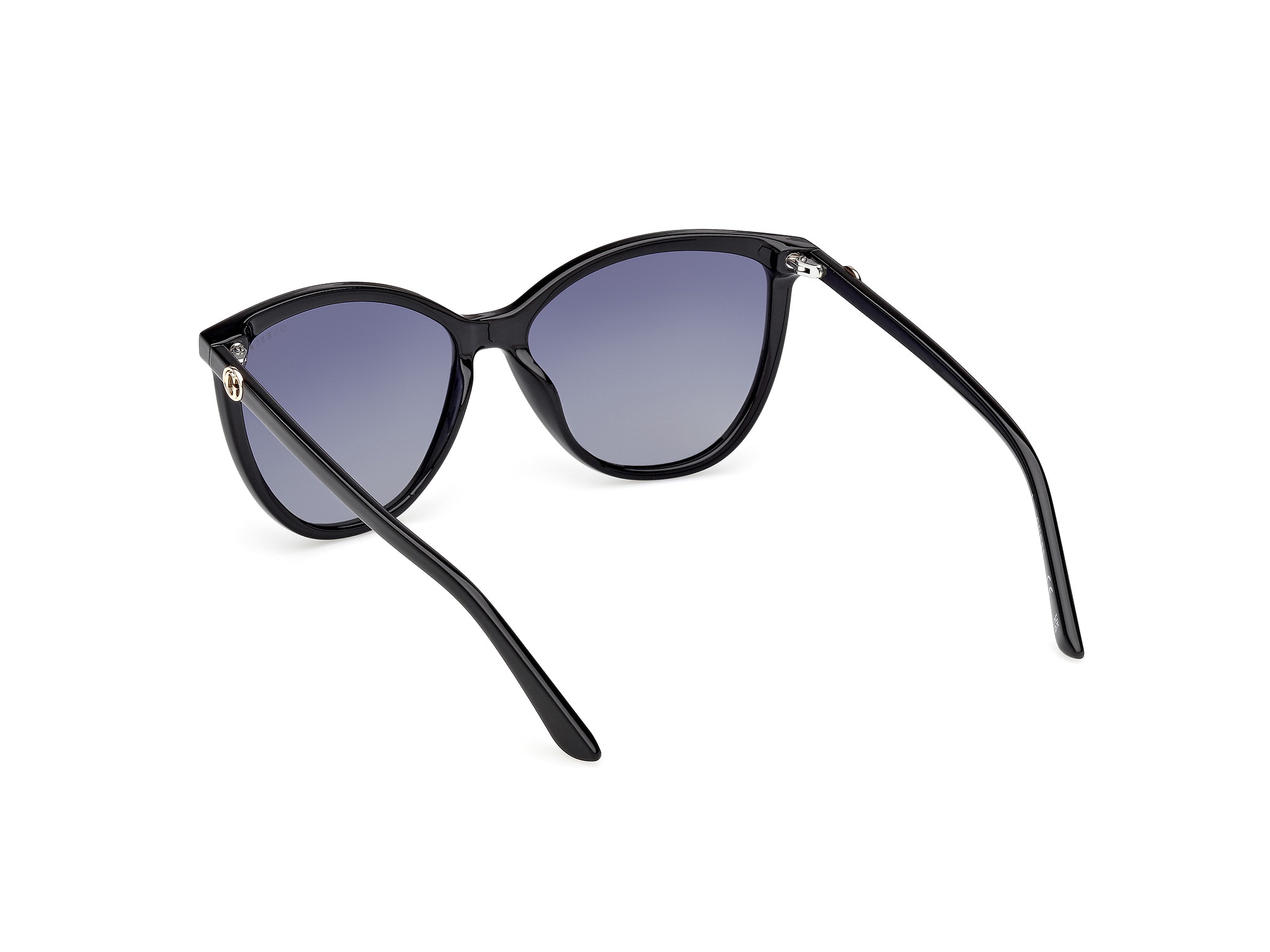 Óculos de Sol Olho de Gato Preto Brilhante com Lentes Polarizadas 3