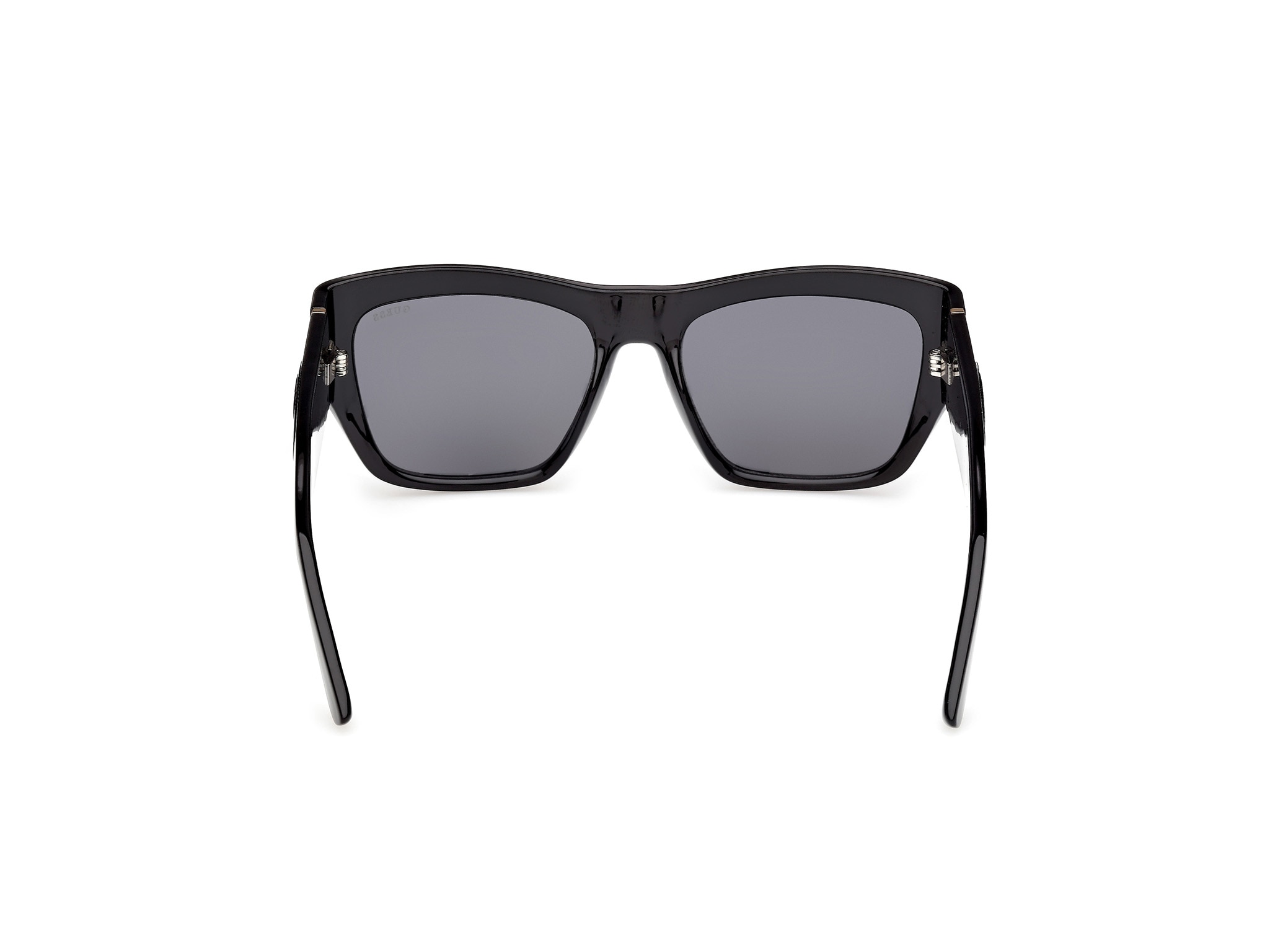 Óculos de Sol Quadrados Preto Brilhante 4