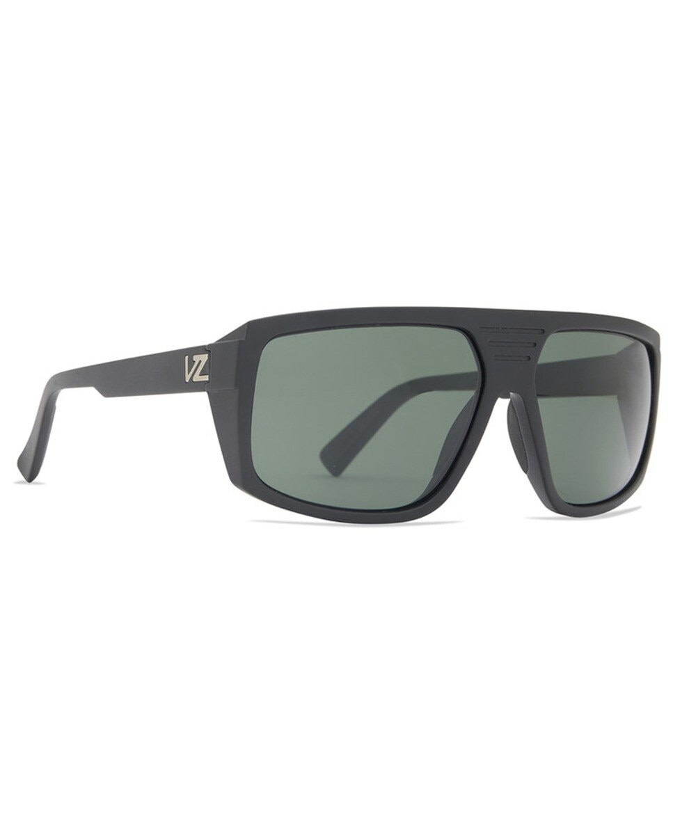 Óculos de sol unisexo com armação em Black Satin com lentes Grey 1