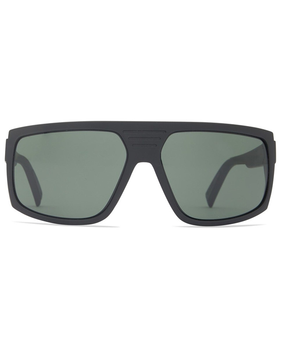 Óculos de sol unisexo com armação em Black Satin com lentes Grey 2