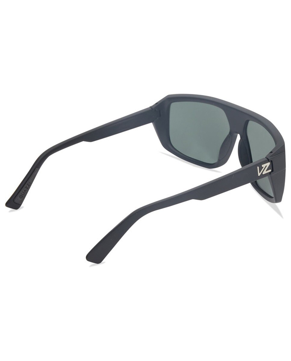 Óculos de sol unisexo com armação em Black Satin com lentes Grey 4