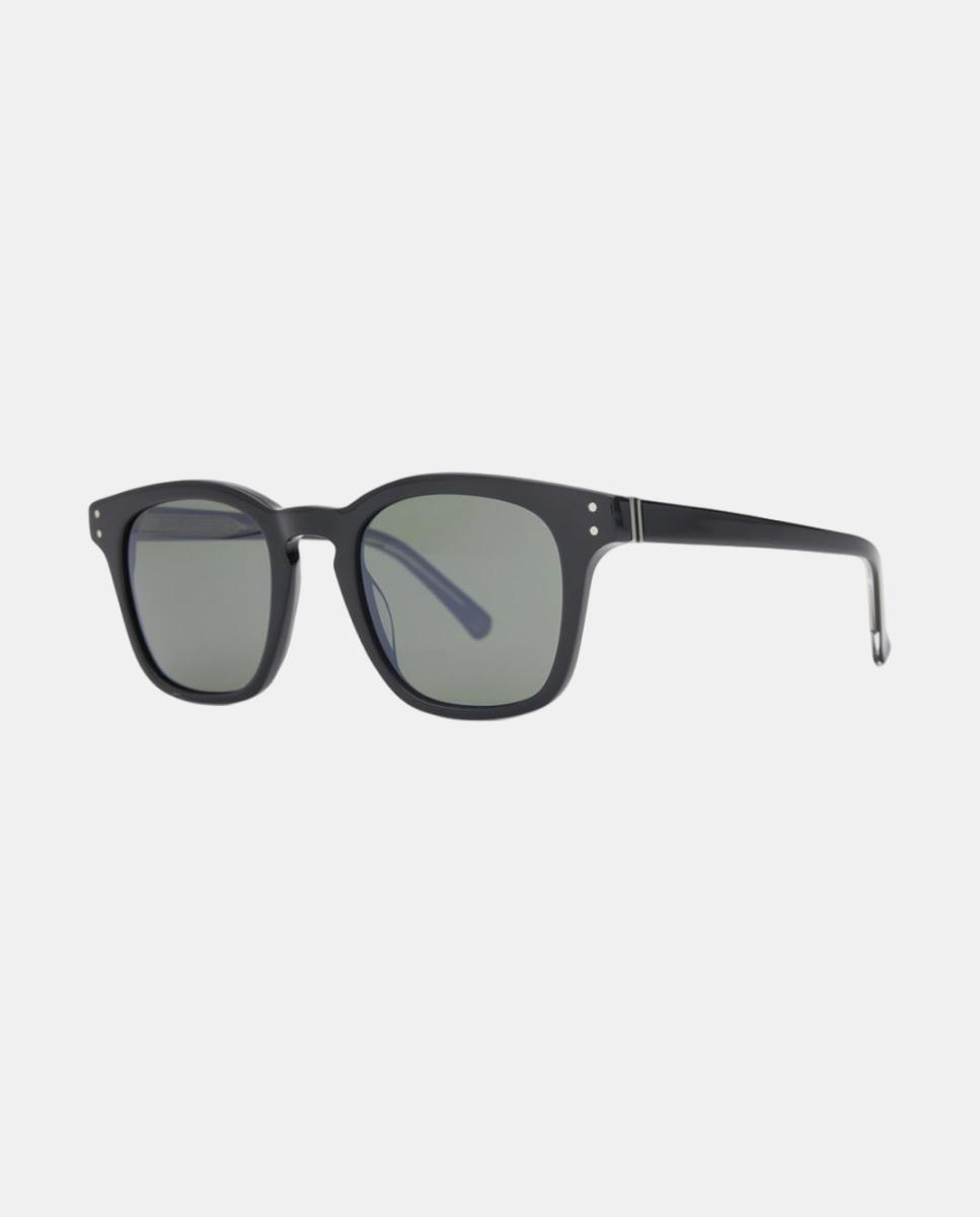 Imagem 0 de Óculos de sol com armação em preto brilhante com lentes cinzentas