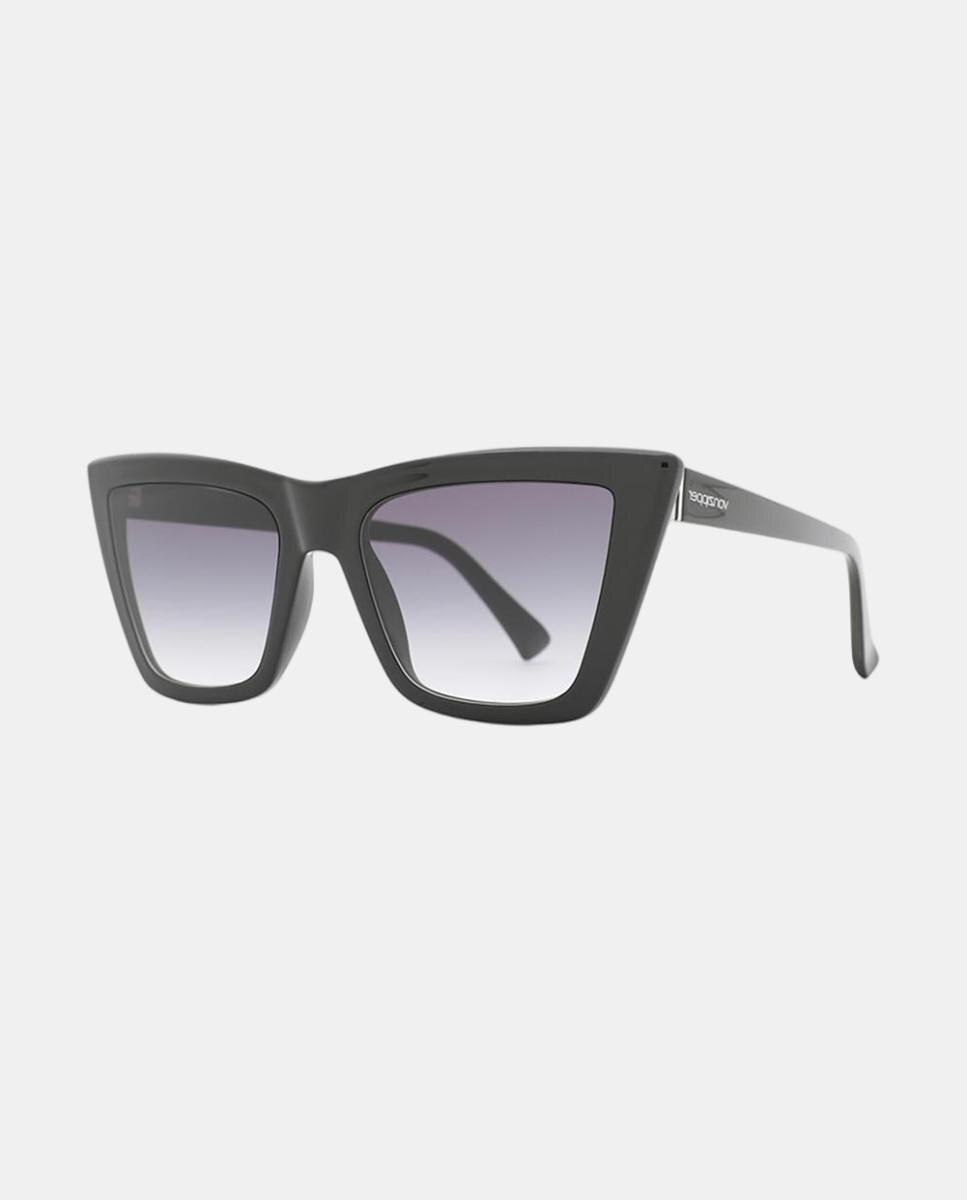 Imagem 0 de Óculos de sol com armação em preto brilhante com lentes cinzentas
