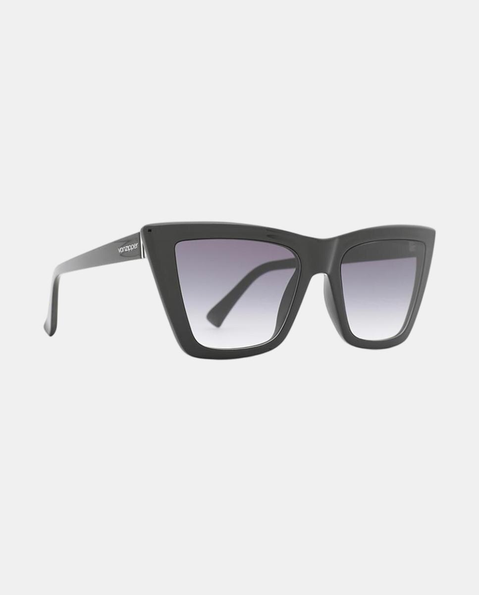 Óculos de sol com armação em preto brilhante com lentes cinzentas 2