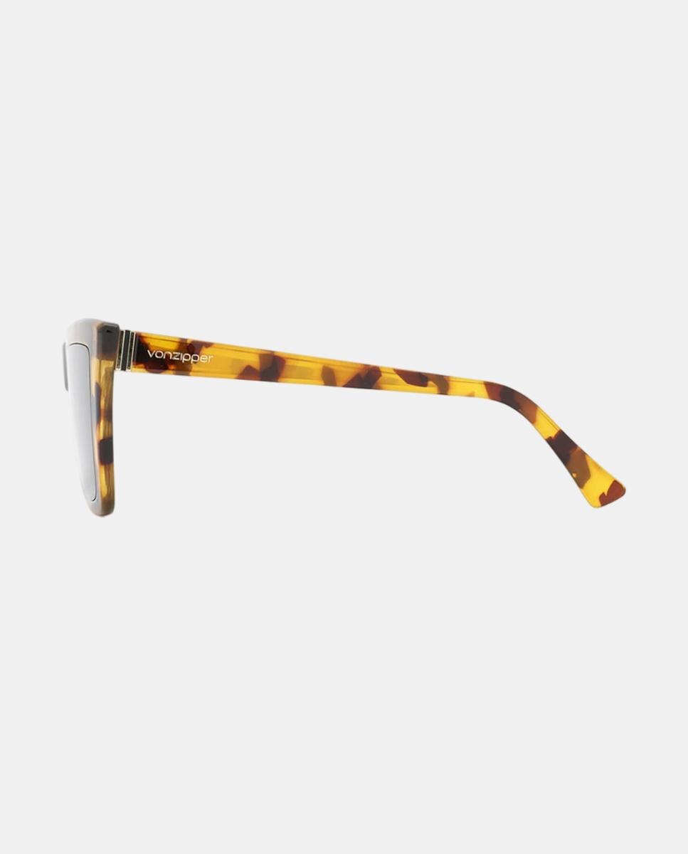 Óculos de sol com armação em padfrão tartaruga castanho com lentes bronze castanhas 4
