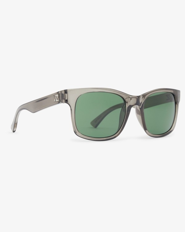 Imagem 0 de Óculos de Sol Unissexo com Armação em Cinza Vintage Transparente com Lentes Verde Vintage