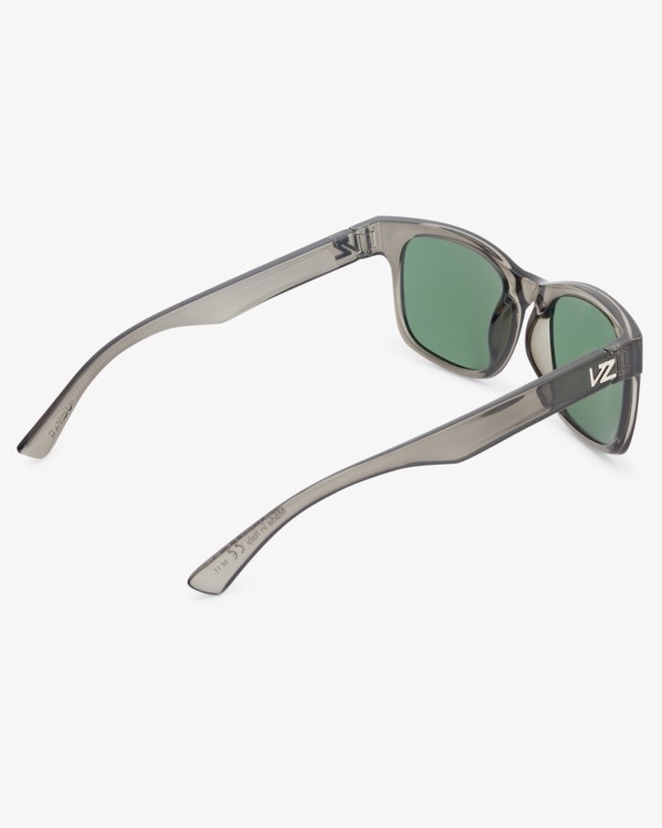 Óculos de Sol Unissexo com Armação em Cinza Vintage Transparente com Lentes Verde Vintage 3