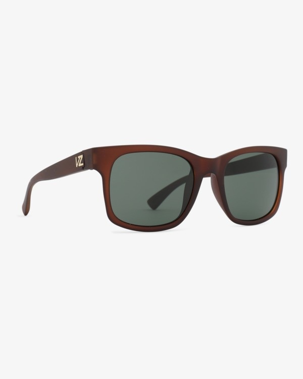 Imagem 0 de Óculos de Sol Unissexo com Armação em Castanho Baço com Lentes Cinza Vintage