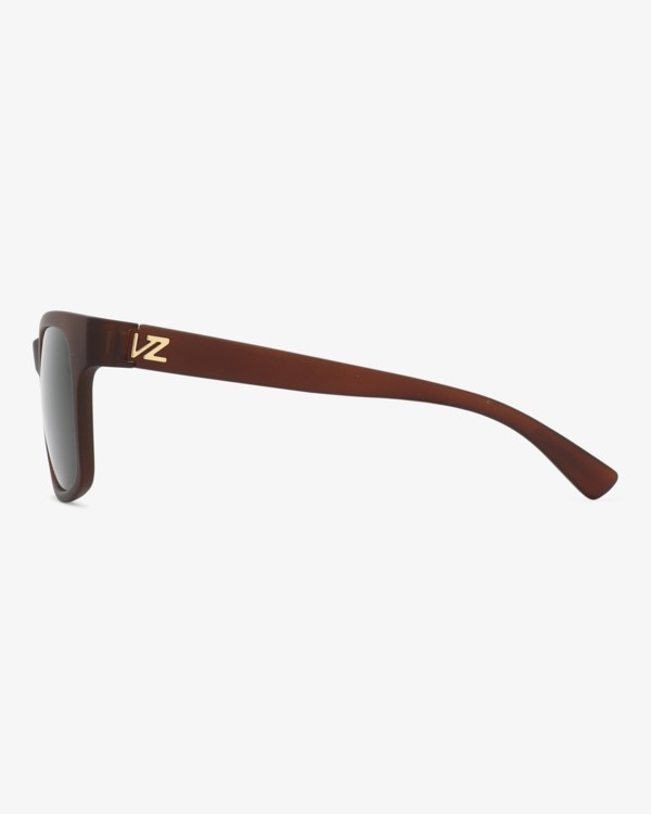 Óculos de Sol Unissexo com Armação em Castanho Baço com Lentes Cinza Vintage 4