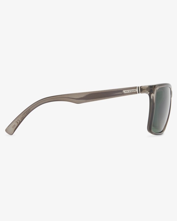 Óculos de Sol Unissexo com Armação em Cinza Vintage Transparente com Lentes Verde Vintage 5