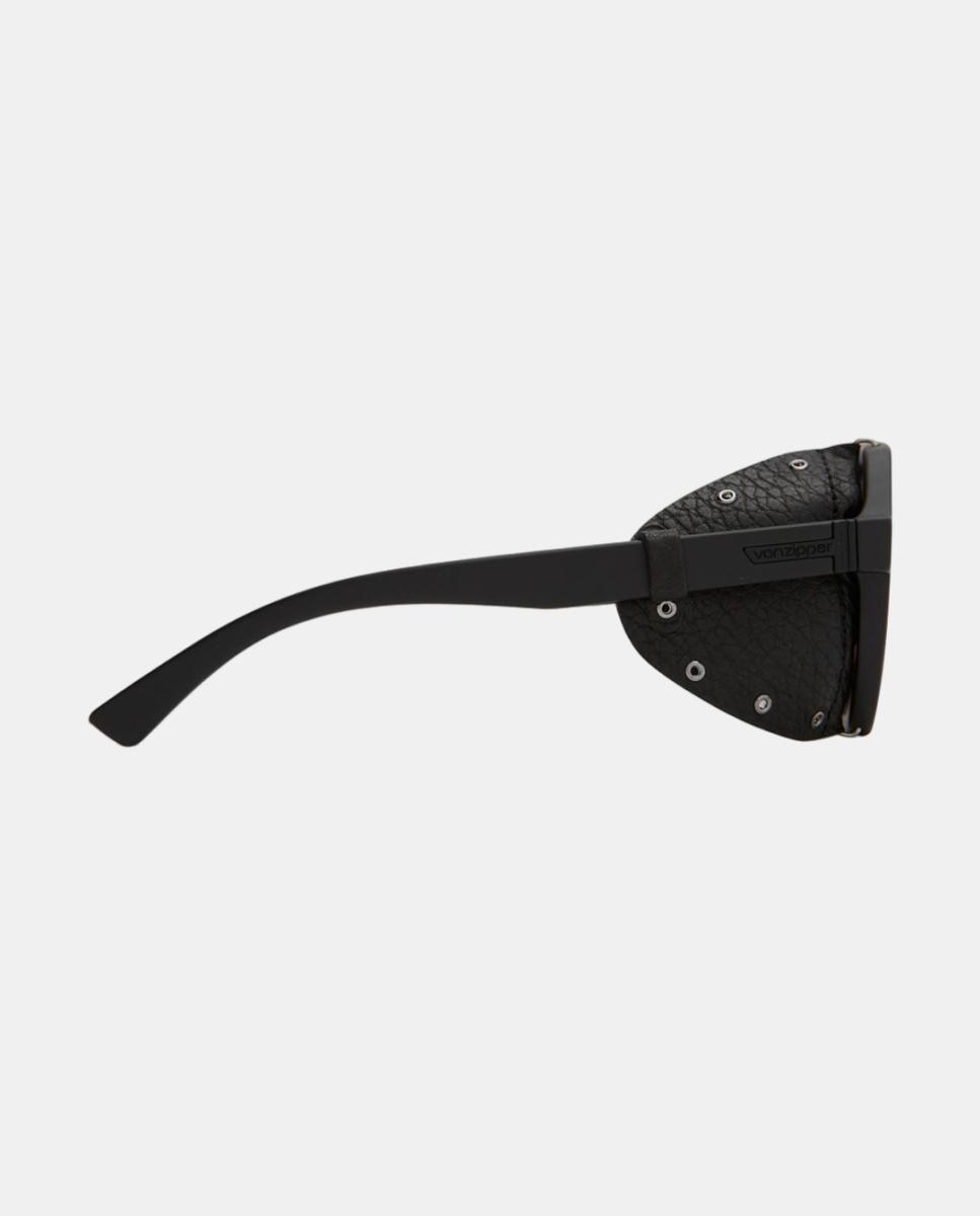 Óculos de sol com armação em preto baço com lentes polarizadas em cinza/rosa espelhadas. 4