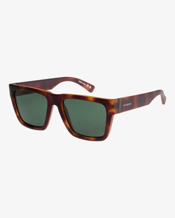 Imagem 0 de Óculos de Sol Unissexo com Armação em Castanho Tartaruga com Lentes Esverdeadas