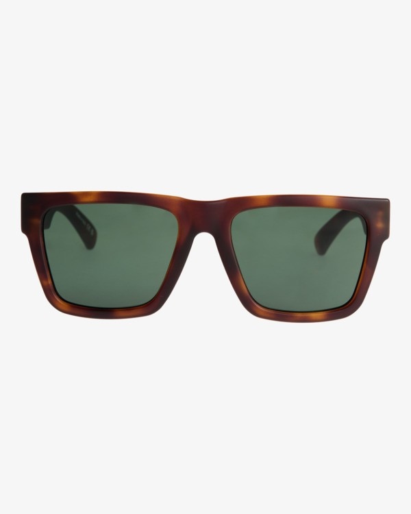 Óculos de Sol Unissexo com Armação em Castanho Tartaruga com Lentes Esverdeadas 2