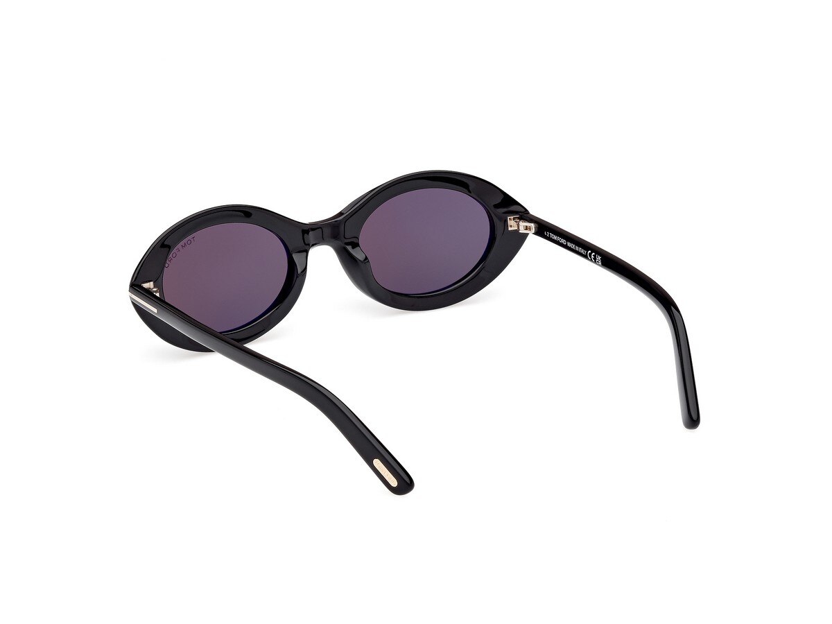Óculos de Sol Oval em Massa - Preto 3