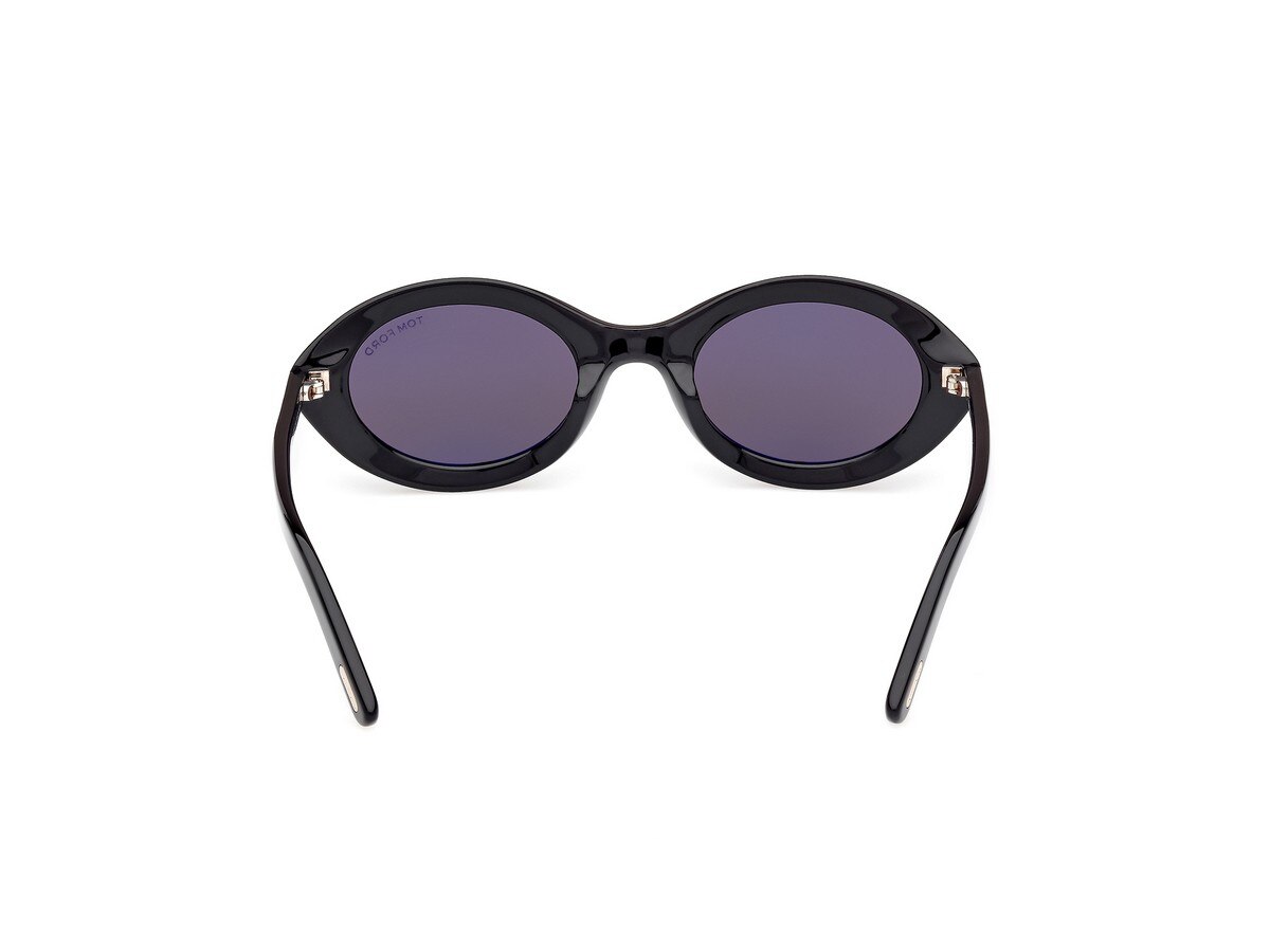 Óculos de Sol Oval em Massa - Preto 4