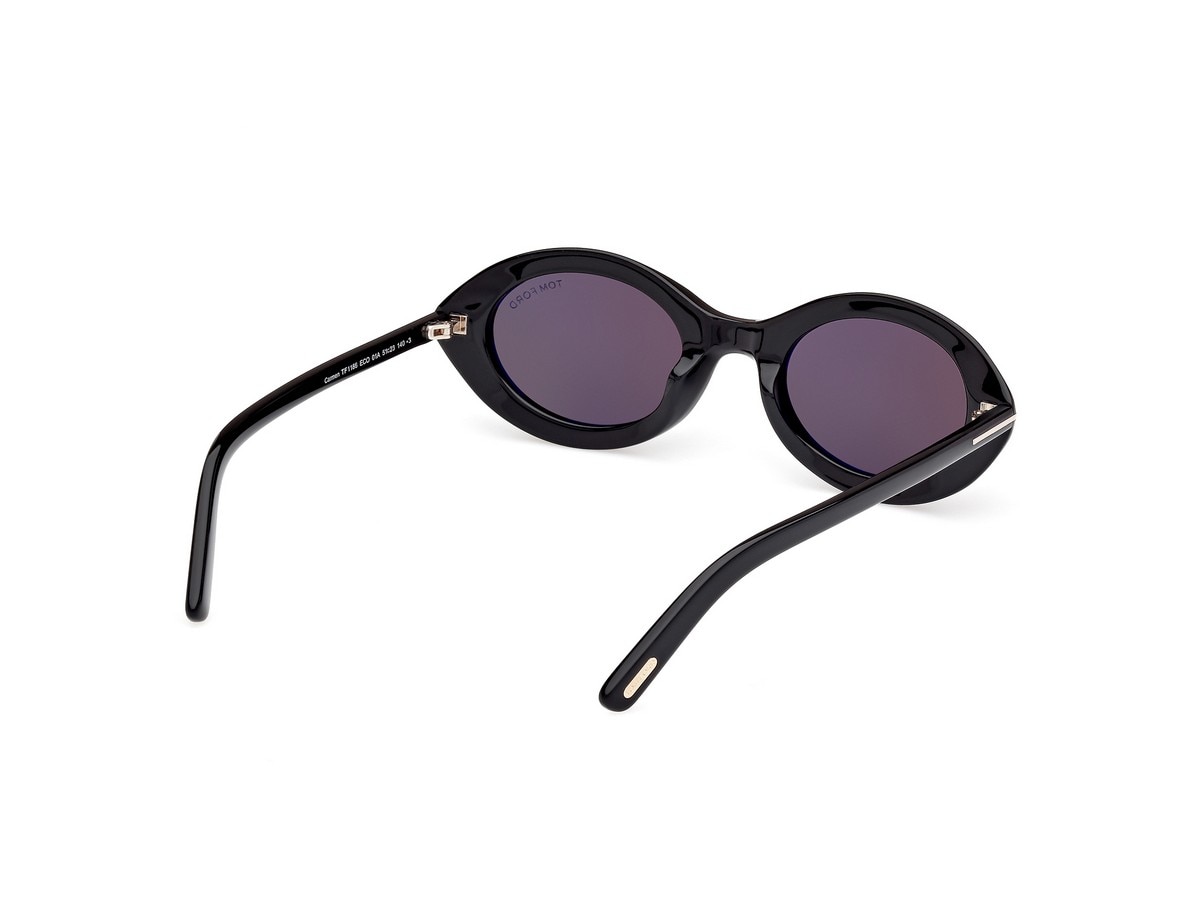 Óculos de Sol Oval em Massa - Preto 5