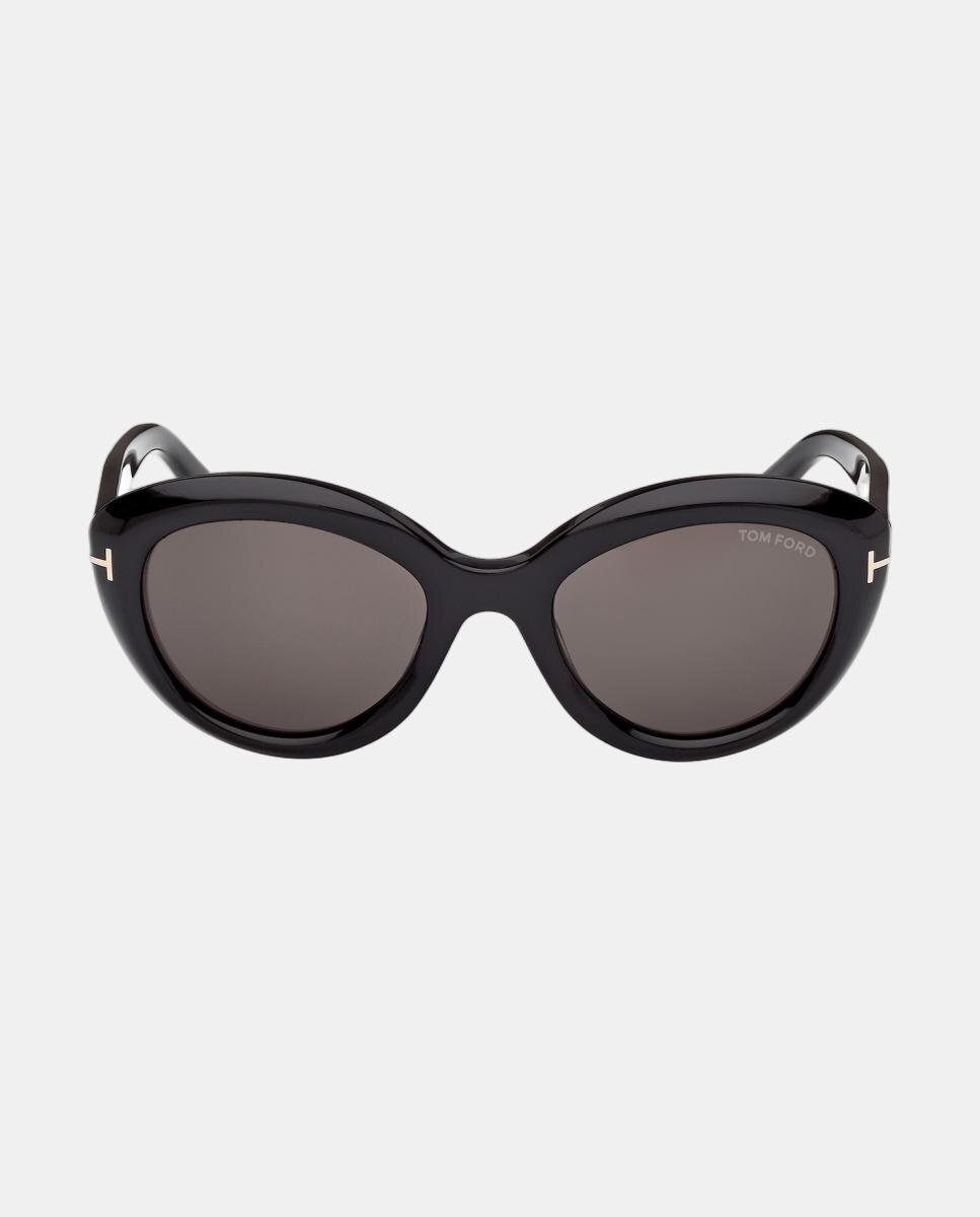 Óculos de sol gato pretos com lentes fumo 2