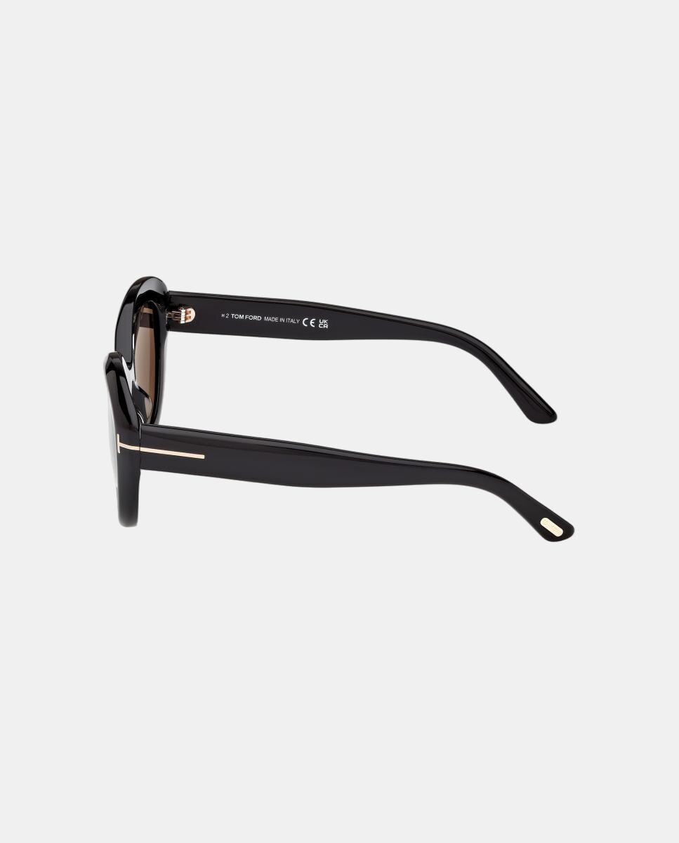 Óculos de sol gato pretos com lentes fumo 3