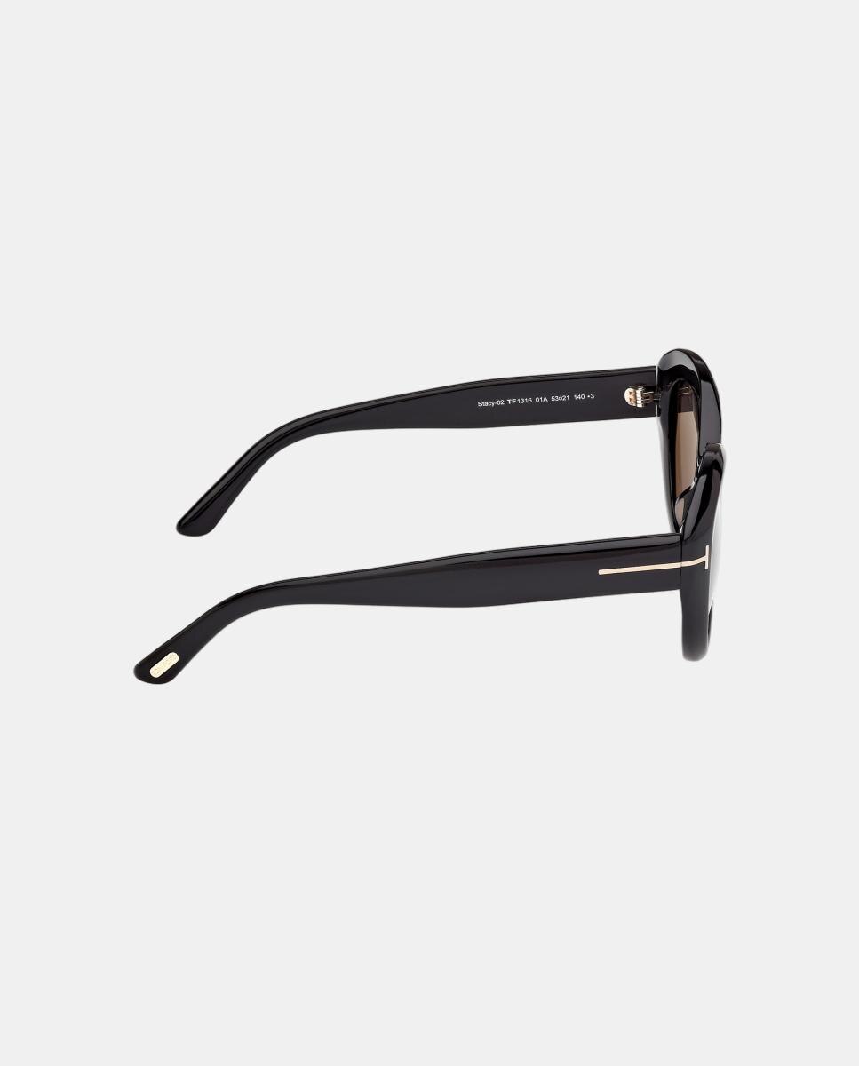 Óculos de sol gato pretos com lentes fumo 7