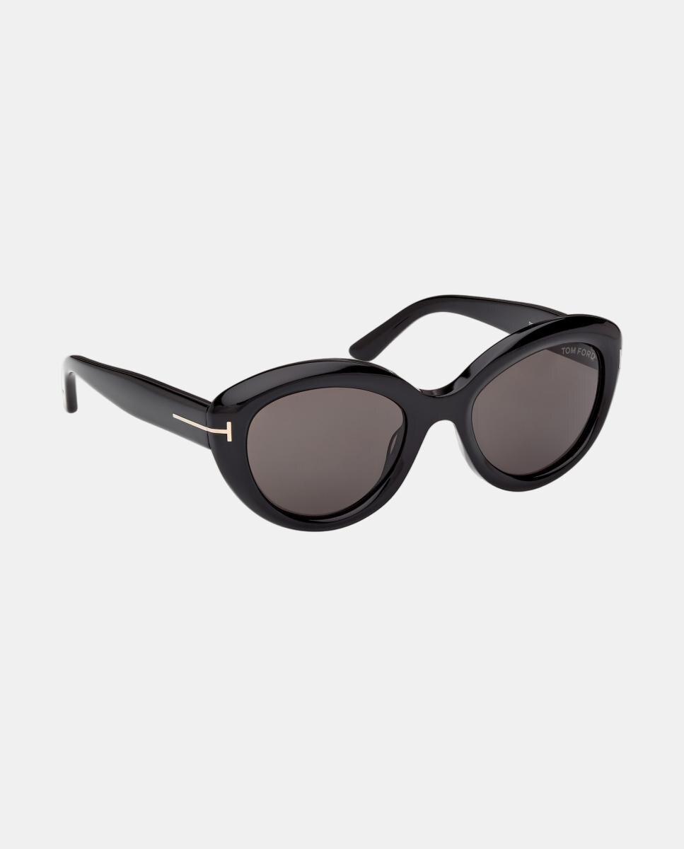 Óculos de sol gato pretos com lentes fumo 8