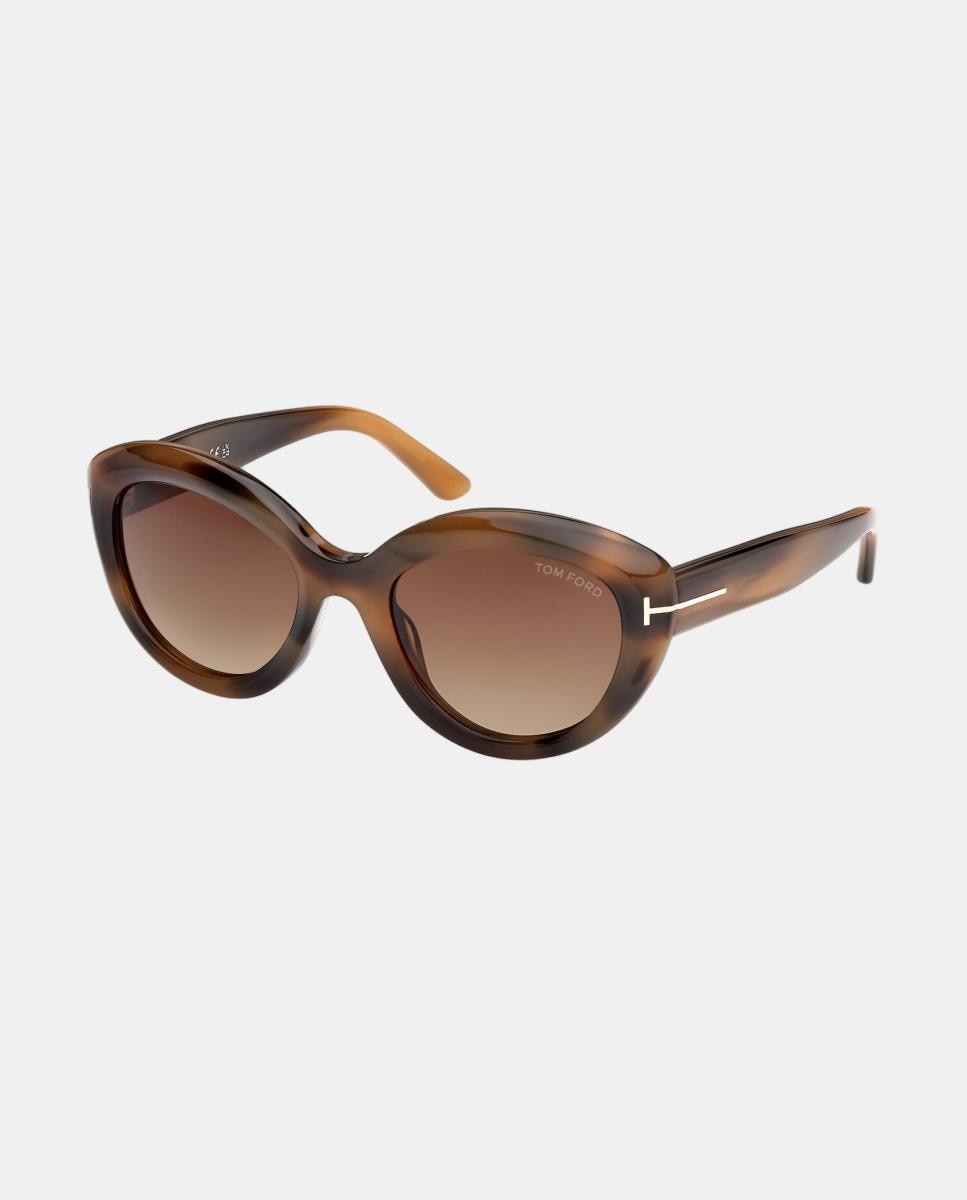 Imagem 0 de Óculos de sol gato havana com lentes castanho degradé