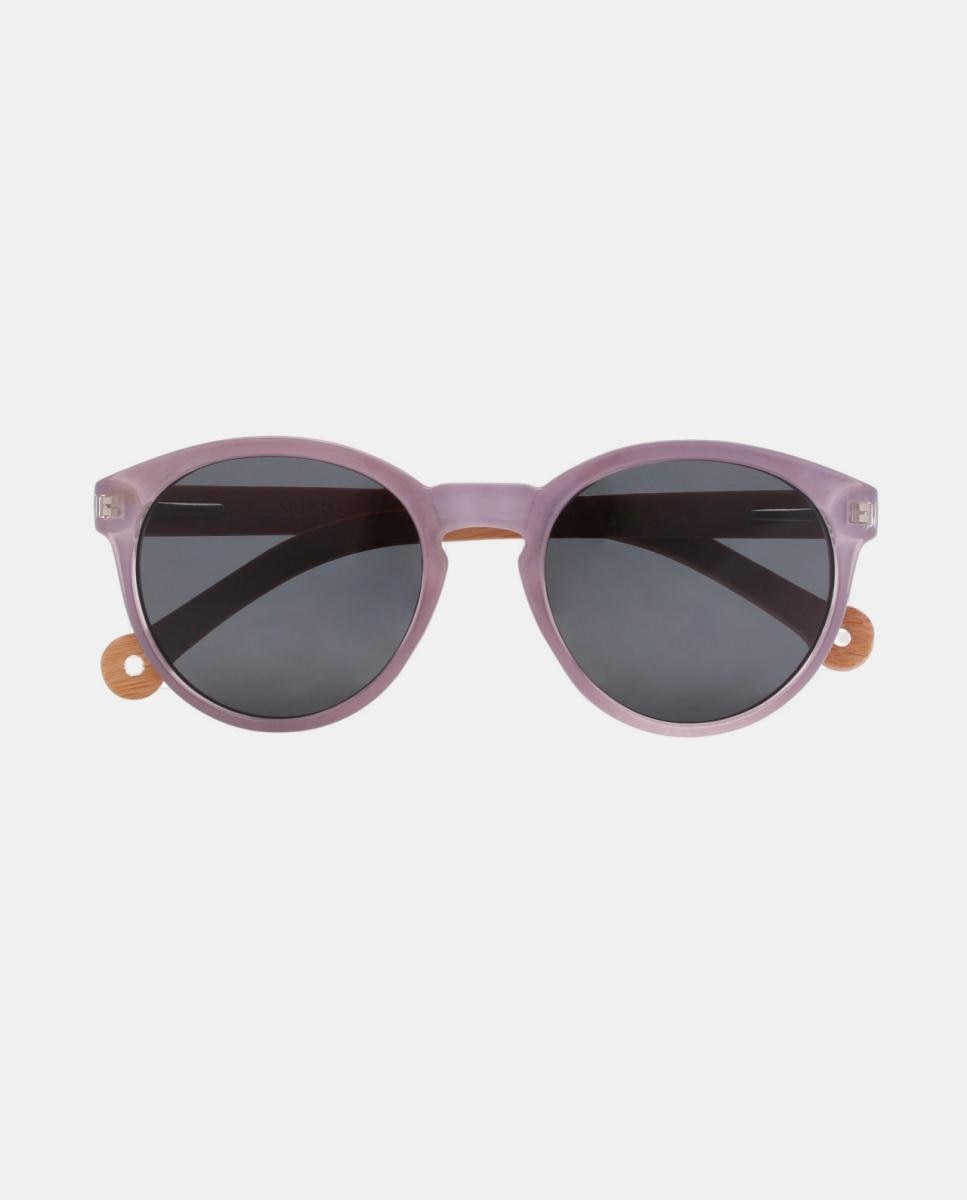 Imagem 0 de Óculos de sol redondos unixesso em bamboo reciclada