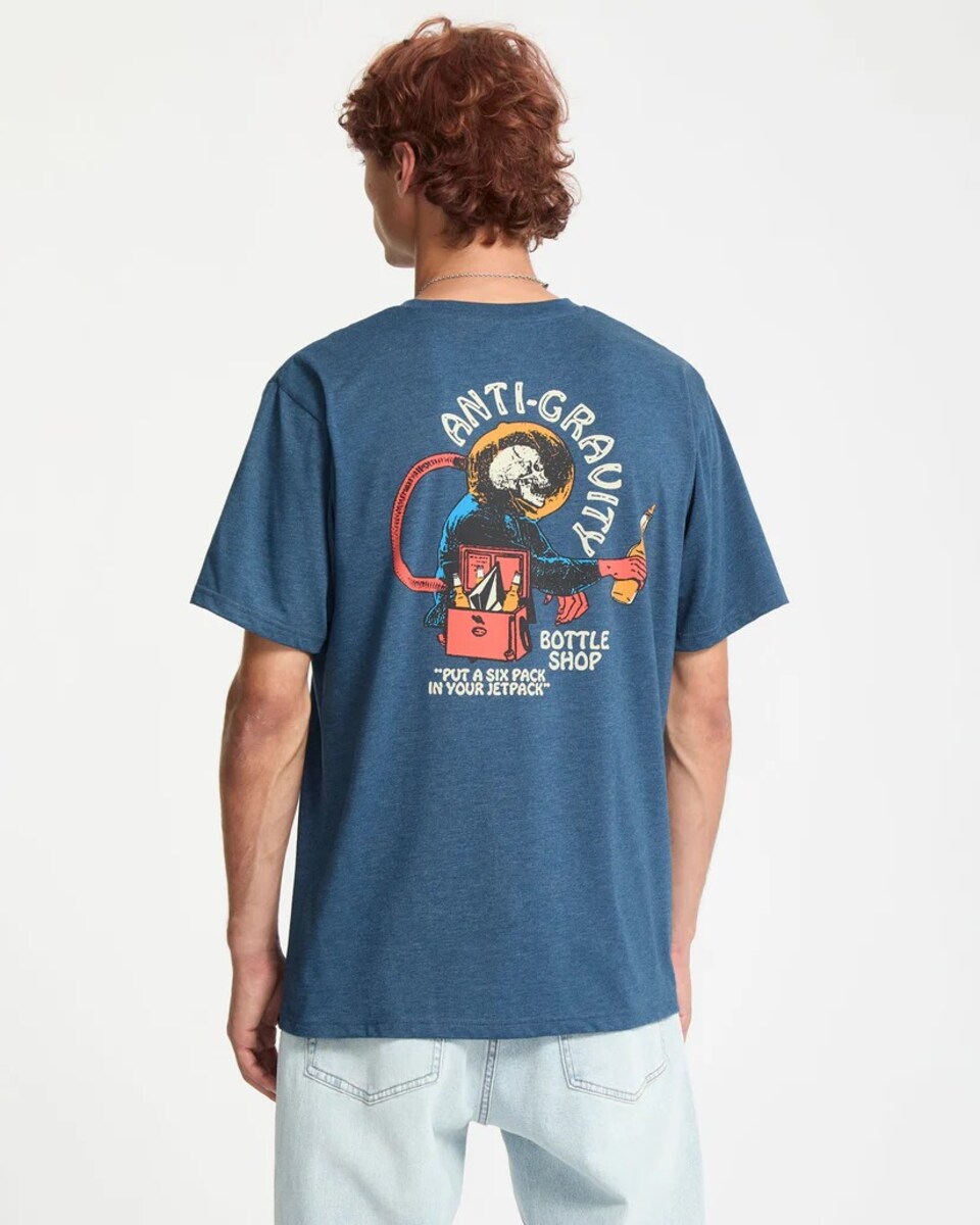 T-shirt de Homem Anti Gravity - Azul 2