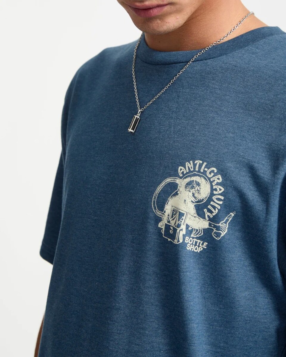 T-shirt de Homem Anti Gravity - Azul 4