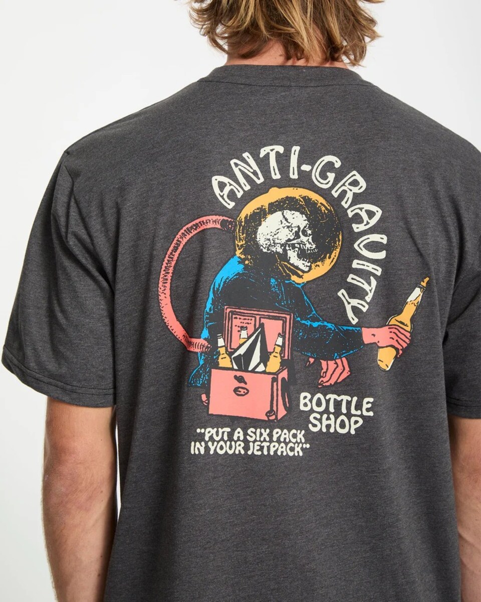 T-shirt de Homem Anti Gravity - Heather Black 3