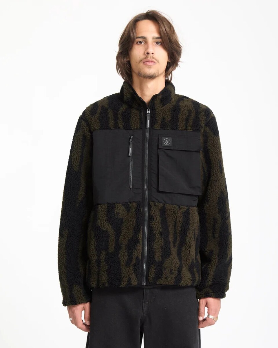 Sweatshirt de Homem com Fecho Storm Stone - Sage Leaf 1