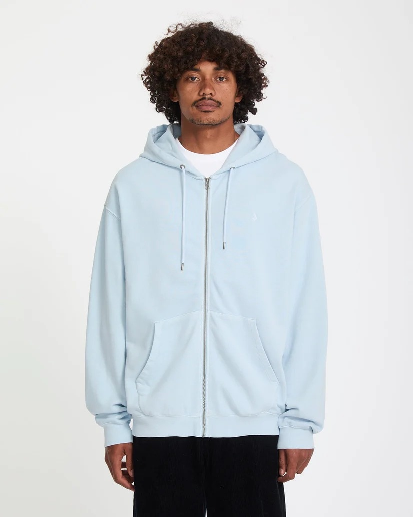 Sweat-shirt com CApuz e Fecho de Correr Single Stone 1