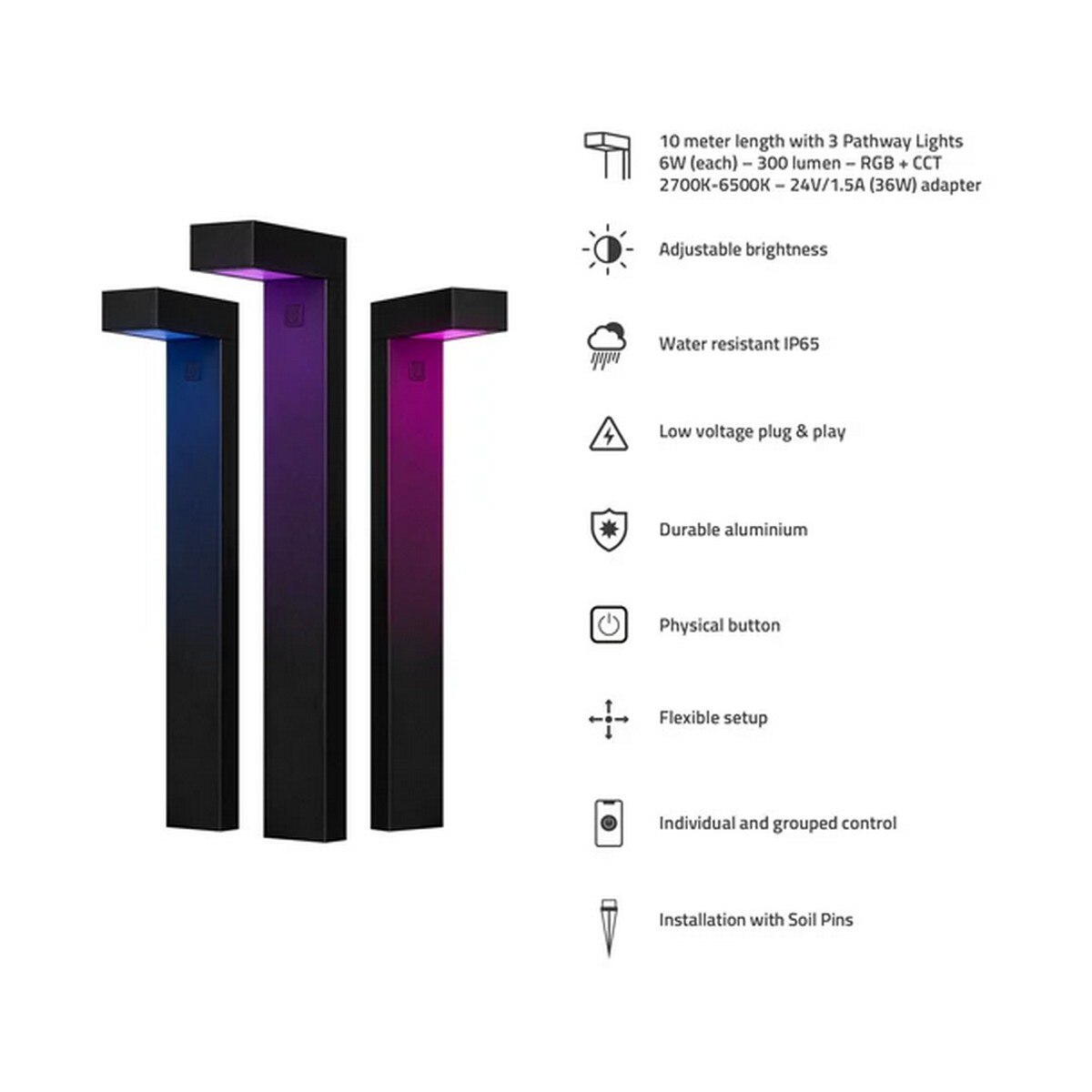 Kit de Iluminação Inteligente Caminho para Exteriores 2
