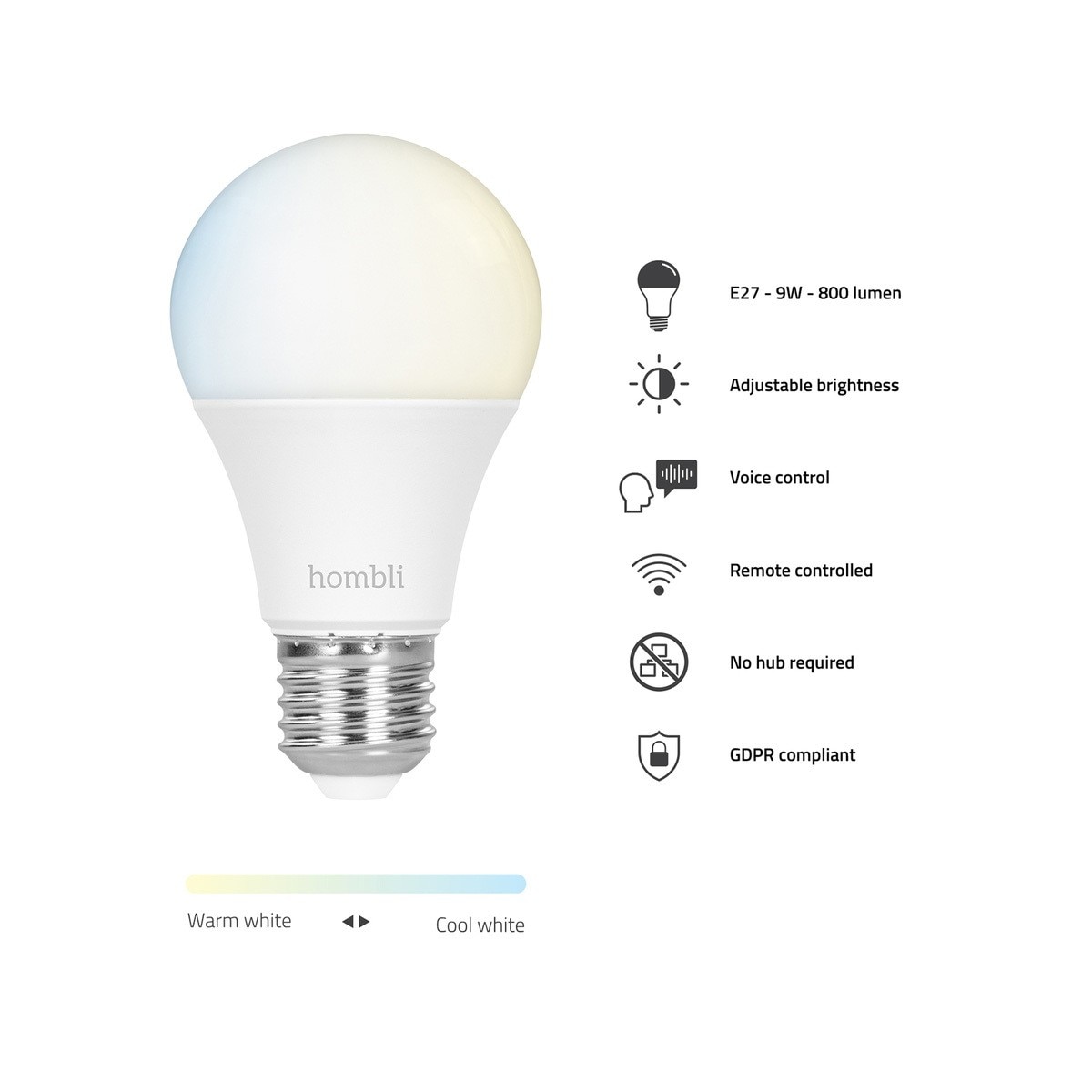 Lâmpada Inteligente 9 W Rgb+CCT 2
