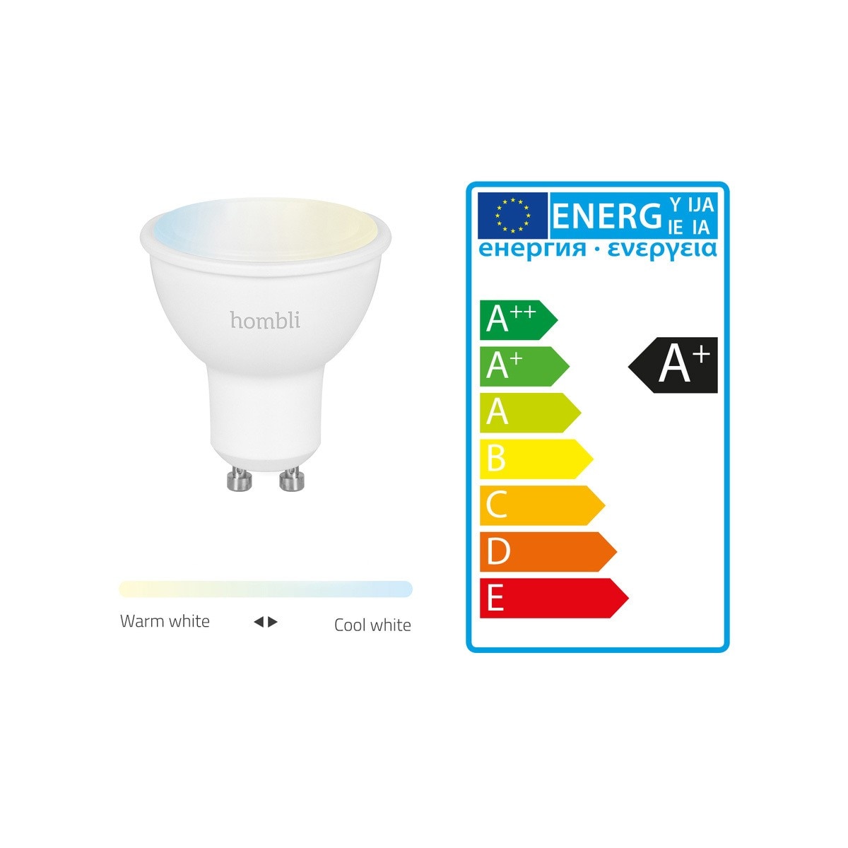 Foco Inteligente 4,5 W CCT Pack 1+1 5