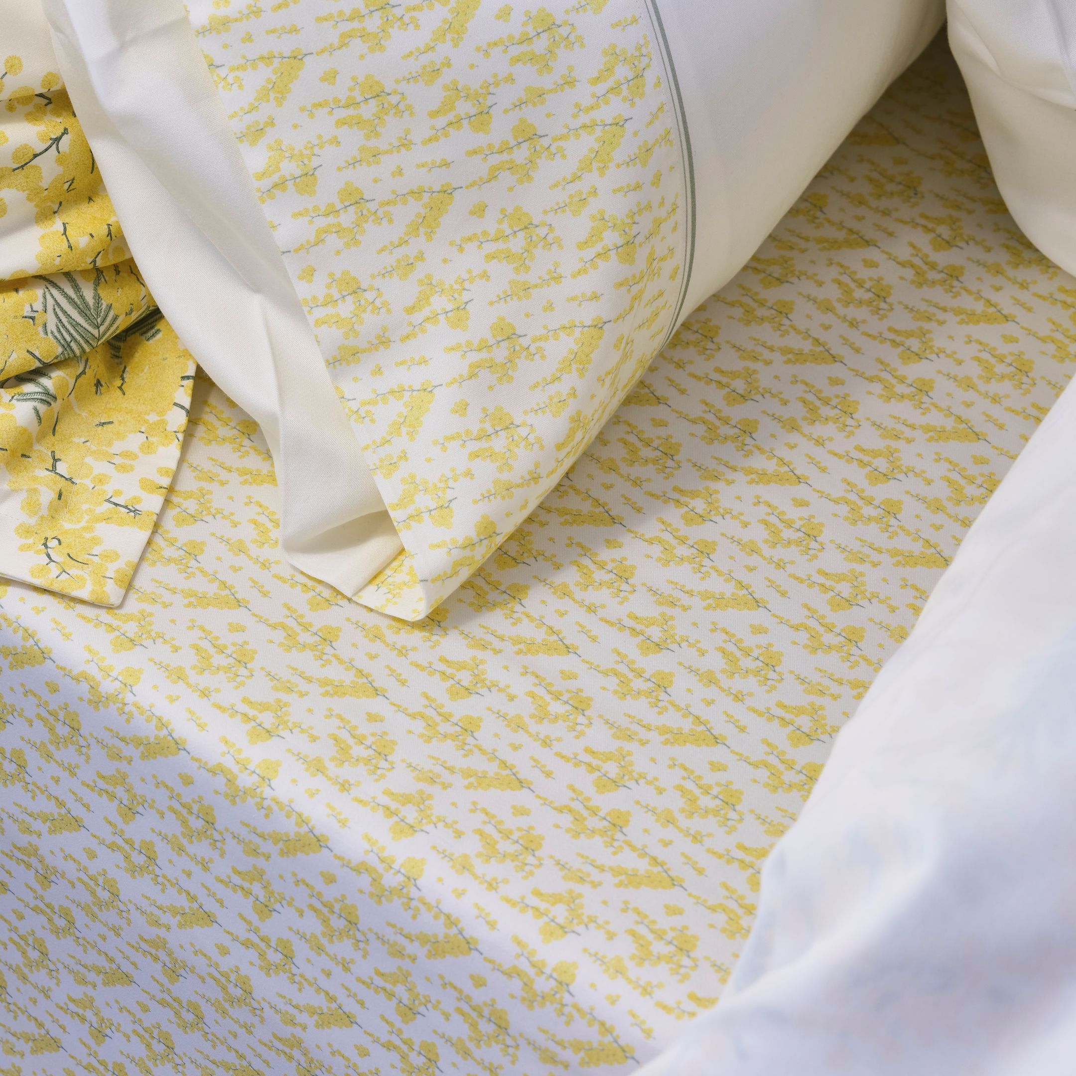 Conjunto de Lençóis de Cetim Vienna Branco-3
