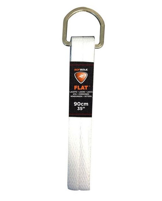 Atacadores Flat 90cm 35" Sof Sole Branco-1