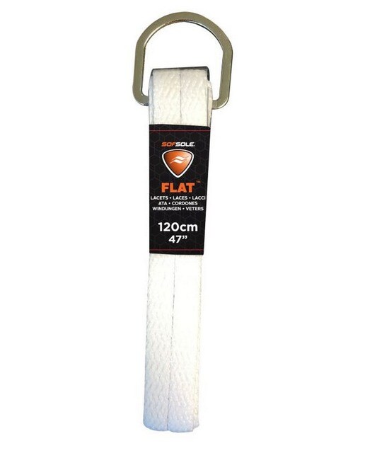 Atacadores Flat 120cm 47" Sof Sole Branco-1