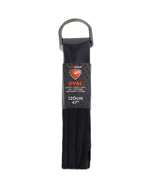 Atacadores Oval - 120 cm 47" - Preto 1
