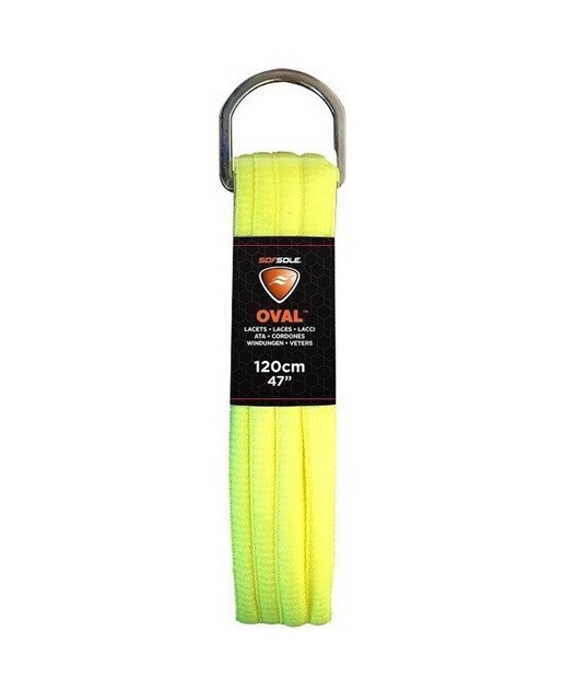 Atacadores Oval - 120 cm 47" - Amarelo Néon 1