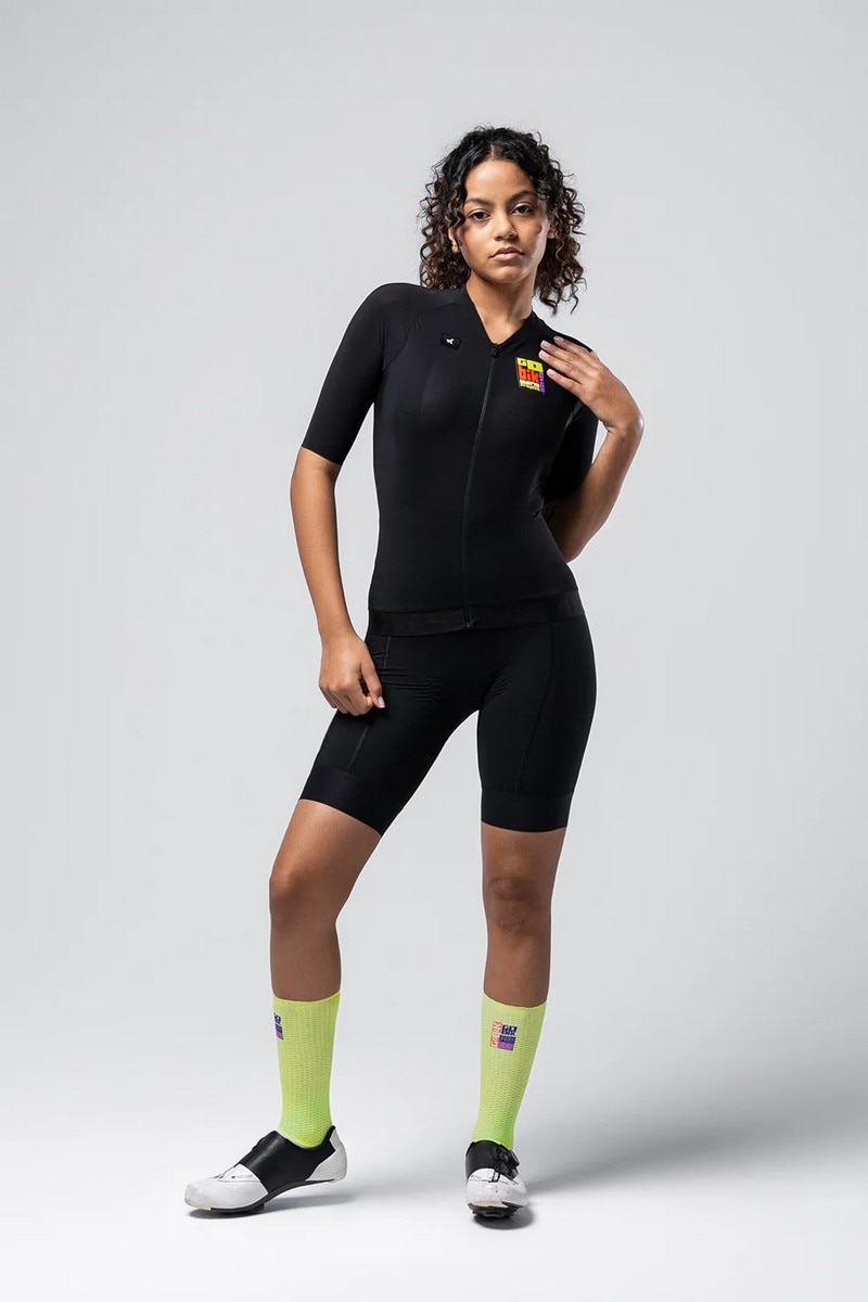 Camisola de Ciclismo Unissexo CX Solid HK - Preto 5