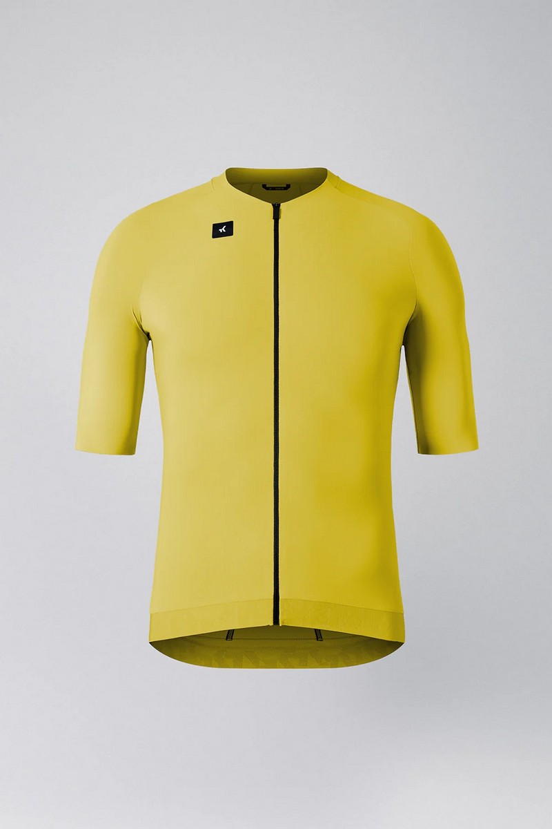 Imagem 0 de Camisola de Ciclismo Unissexo CX Solid - Amarelo